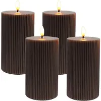 Relaxdays 4x LED-Kerzen