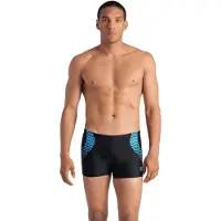 Arena MEN'S OPENINGS SWIM SHOR BLACK-TURQUOISE-WHIT
