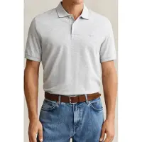 Gant Poloshirt 2 Tone SS Polo Herren Grey Melange-XXXL