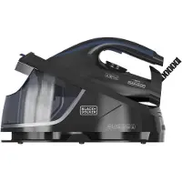 Black & Decker BXSS2800E, Keramik-Bügelsohle, Blau, Schwarz, 1,5 l, 2800 W