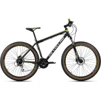 KS-Cycling Mountainbike KS CYCLING "Hardtail 27,5'' Plus Xceed Schwarz-Grün 24 Gänge" Gr. 50, schwarz, grün, schwarz, Fahrräder, Herren, 50cm, 27,5+ Zoll (69,85cm) hinten: 27,5+ Zoll (69,85cm), Mountainbike