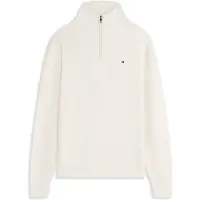 Tommy Hilfiger Strickpullover "SEASONAL STRUCTURE ZIP MOCK" Regular fit mit Troyerkragen