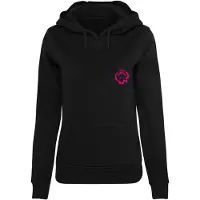 Miss Tee bequemer Damen Hoodie 300 g/m² mit Baumwolle Schwarz
