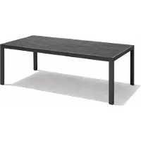Mojawo Alu Nonwood Gartentisch Esstisch Outdoortisch Anthrazit/Grau160x90cm