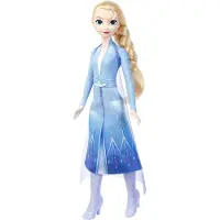 Mattel Disney Frozen Disney Die Eiskönigin Singende Elsa-Puppe, die „Wo noch niemand war“ aus dem Film in 4 Sprachen singt, Modepuppe, Weiblich, 3 Jahr(e), Mädchen, Mit Ton, 300 mm