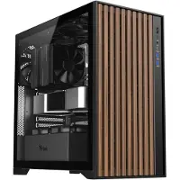ITek WOODY, Tower, PC, Schwarz, ATX, micro ATX, Mini-ITX, Acrylnitril-Butadien-Styrol (ABS), Holz, Gaming