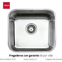 Teka BE 45.40, 1 Becken, 450 x 400 mm, 20 cm, 8,89 cm (3.5")