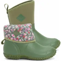 Muck Gummistiefel Muckster II Damen Mid Green Floral-Schuhgröße 37