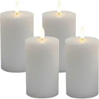 Relaxdays 4x LED-Kerzen