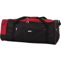 NTK Reisetasche auf Rollen Rochester Schwarz Rot
