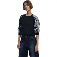 Desigual Schwarzer Polyester Damenpullover