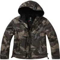 Brandit leichter Damen Windbreaker Frontzip Darkcamo