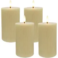 Relaxdays 4x LED-Kerzen