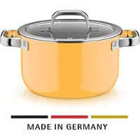 WMF Fusiontec Mineral Pro, Kochtopf mit Deckel, 20 cm, Mango Yellow