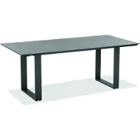 Niehoff - HPL-Gartentisch Noah - Aluminium 180 x 95 cm HPL Beton Profilkufe