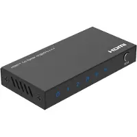 Microconnect MC-HDMISPLITTER0102-4K, HDMI, HDMI, Schwarz, Stahl, 4K Ultra HD, 60 Hz