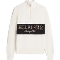 Tommy Hilfiger Modern Athleisure Zip Sweater Ivory Petal Größe: XL | Pullover Outlet | Herren | Weiß