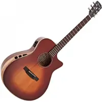 Hartwood Sonata Concert Westerngitarre mit Pickup Bourbon Burst