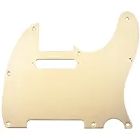 Fender Schlagbrett Telecaster 1-lagig 8-Loch-Aufnahme Gold Beschichtet