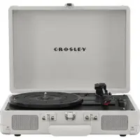 Crosley Cruiser Deluxe Tragbarer Plattenspieler mit Bluetooth Out White Sand