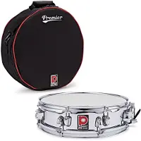 Premier Artist 14" x 4" Stahltrommel Snare Chrom & Soft Case