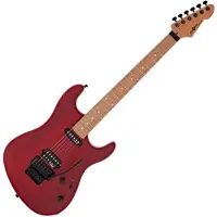Gear4Music LA Select Modern E-Gitarre von Transparent Ruby Red