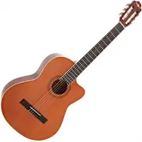 Gear4Music Deluxe-Konzertgitarre mit Cutaway von Natur