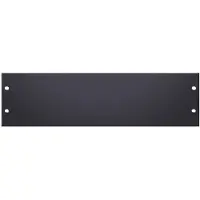Adam hall 19-U-Rackblende 3 HE Aluminium