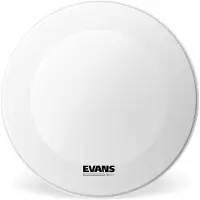 Evans EQ3 Resonant Beschichtetes weißes Resonanzfell für Bass Drum ohne Port 20"