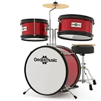 Gear4Music Kinderschlagzeug von Rot