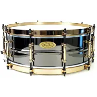 WorldMax 14" X 65" schwarz Messing Snare Drum Aztec Gold Spannreifen