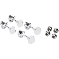 Fender Deluxe Bass-Stimmgeräte mit geriffelten Wellen 4er-Pack Chrom