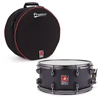 Premier Artist 14" x 65" Birke Snare Drum & Soft Case Stealth Black