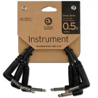 Daddario Planet Waves Classic Series rechtwinklige Patchkabel 3er-Pack 6