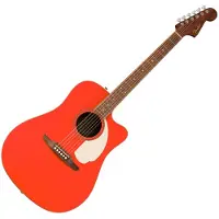 Fender California Standard Redondo CE ElektroAkustikgitarre Fichtendecke Fiesta Red