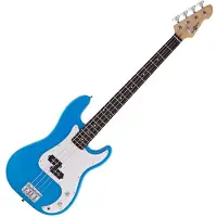 Gear4Music LA-E-Bass von Blau