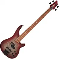 Gear4Music Chicago Select Bass von Reverse Red Burst