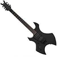 Gear4Music Harlem X Linkshändige E-Gitarre von Schwarz