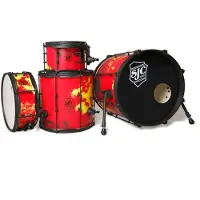 SJC Custom Drums SJC Josh Dun "The Ned" Shell Set 4-teilig Inferno