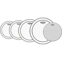 Remo Pro Set Pinstripe Heads 12" 13" 16" 22" + FREE 14" Snare