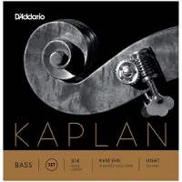 Daddario Kaplan Kontrabass Saiten festgelegt 3/4 Größe Licht