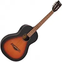 Gear4Music Salon ElektroAkustikgitarre von Vintage Sunburst