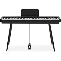 Gear4Music Keynote Compact Digital Stage Piano mit Bluetooth schwarz