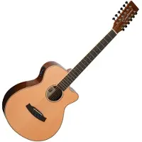 Tanglewood TRX412CE Roadster Super Folk 12 Saiten Elektroakustik Natur