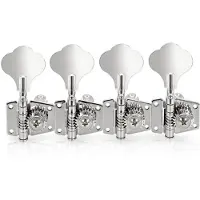 Gear4Music Guitarworks Stimmmechnaniken für Bassgitarre 4-In-Line Chrom