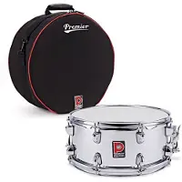 Premier Artist 14" x 6.5" Stahltrommel Snare Chrom & Soft Case