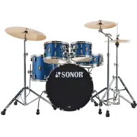 Sonor AQX 20 5teiliges Schlagzeug mit Hardware blau Ocean Sparkle