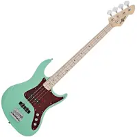 Gear4Music LA II Bassgitarre von Seafoam Green