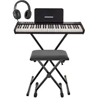 Gear4Music VISIONKEY-50 Tragbares Digitales Keyboard Ständer-Pack