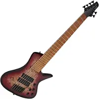 G4M 972 Sechssaitige Fanfret-Bassgitarre Purple Burl Burst